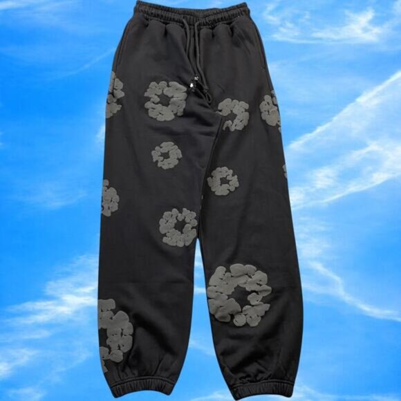 Denim Tears Pants Black Men's - Picture 1 of 4